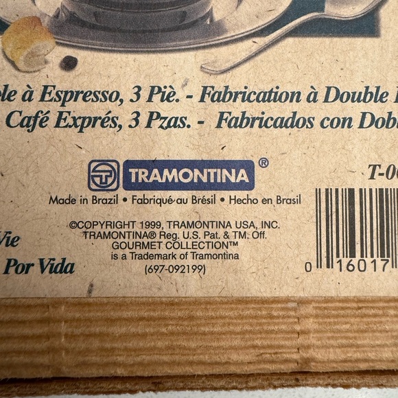 Set of 2 Vintage Stainless Steel Espresso Sets 1990s Coffee - Picture 8 of 11